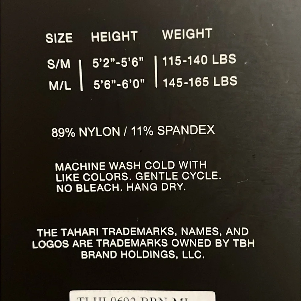 TAHARI New With Tags Women's Brown M/L Tights